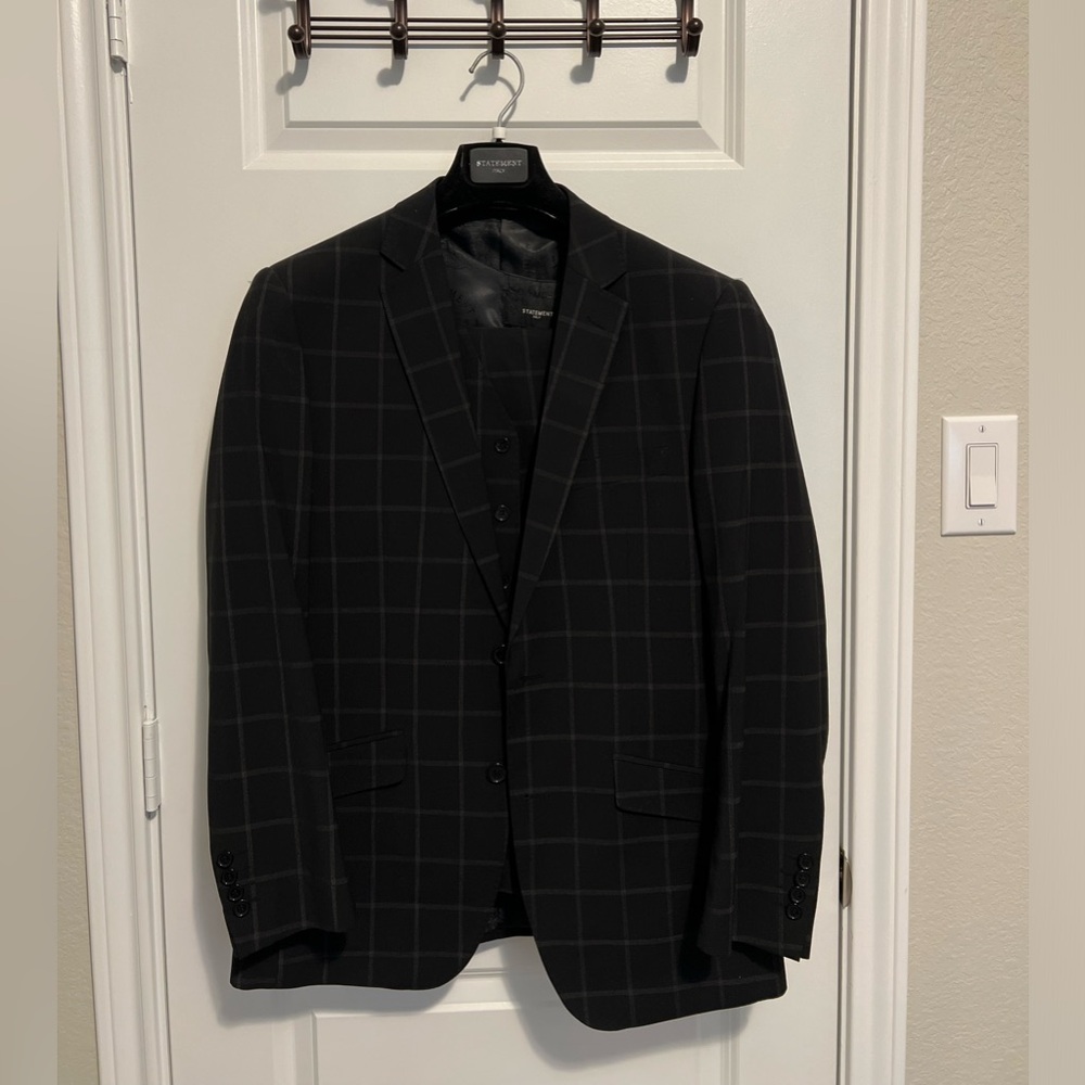 Black 3 piece Statement Suit